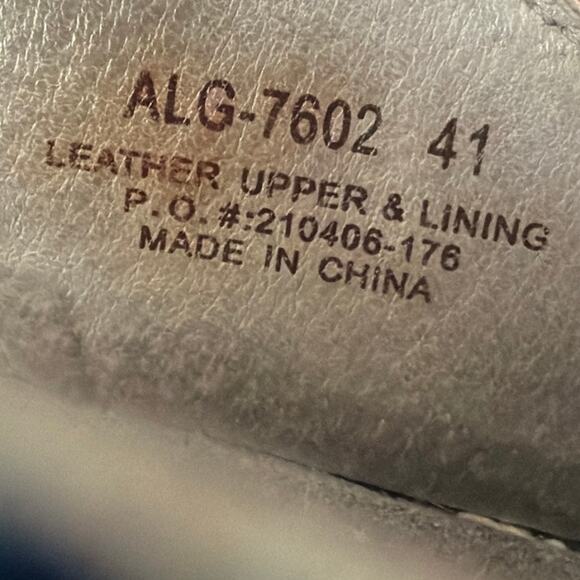 Alegria Comfort Clogs SZ 41 Blue Floral Silver Buckle Boho Indie Hippie Comfort - Picture 6 of 6